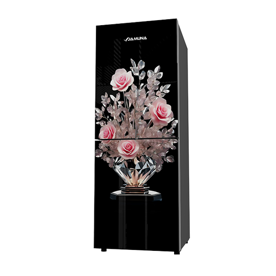 Jamuna JE5-TM2B8QD Diamond Roses Refrigerator 228L